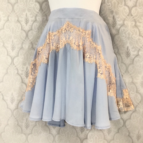 english rose Dresses & Skirts - NWOT English Rose Lace Applique Mini Skirt
